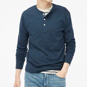 NWT Men's J.Crew Long-Sleeve 3-Button Cotton Henley